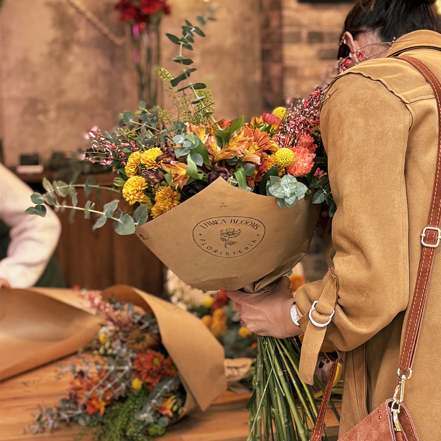 Ramo de flores fresco de la suscripción semanal de Lumea Blooms.